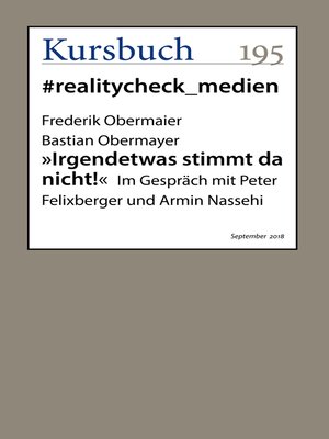cover image of "Irgendetwas stimmt da nicht!"